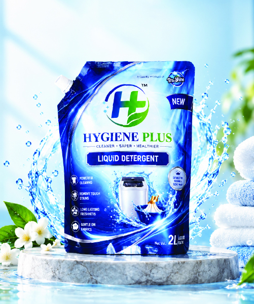 Clean white texture and fine granules representing detergent powder
